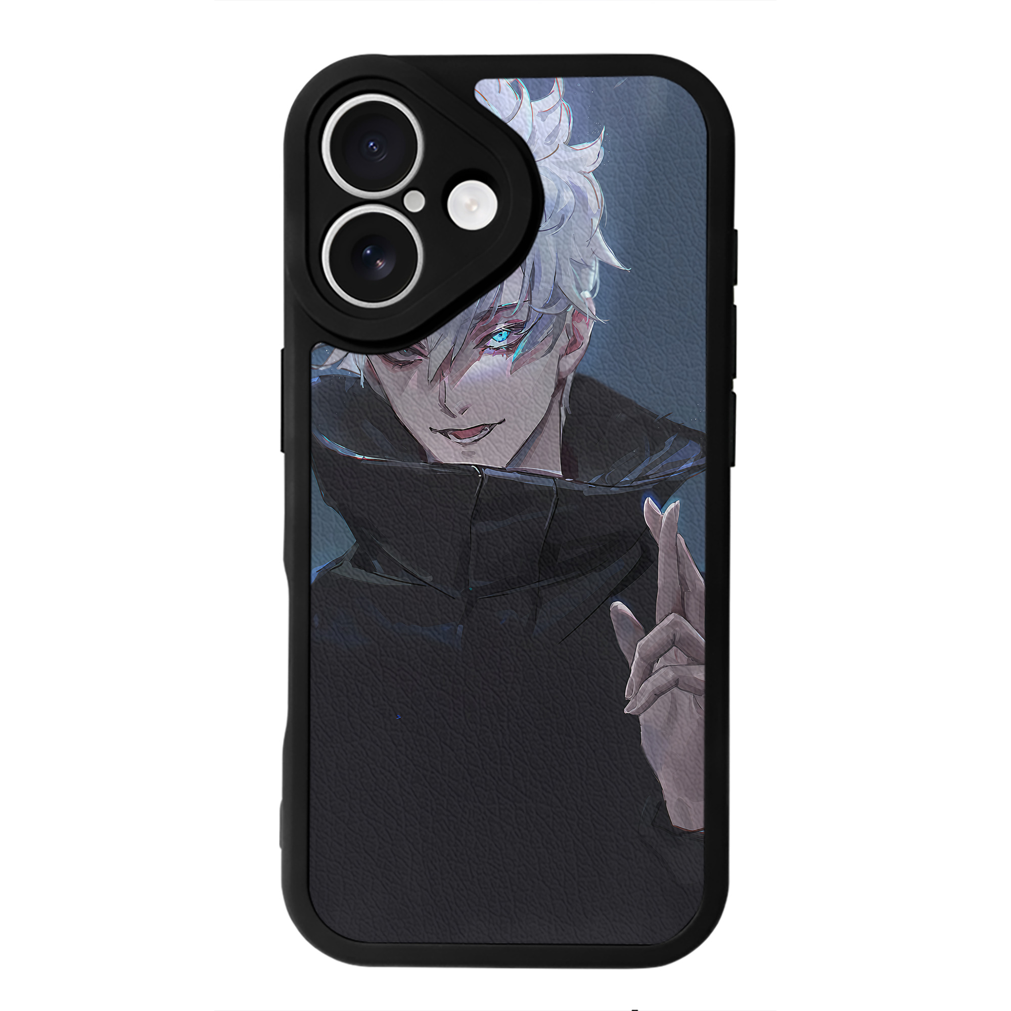 （画像用） 呪術廻戦 Jujutsu Kaisen 【iPhone 16シリーズ対応】シリコンスマホケース（レザー調） 材質：シリコン